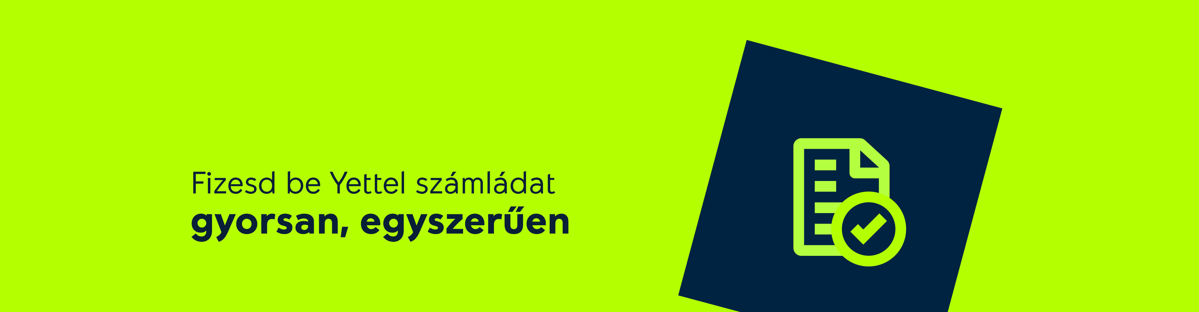 számlabefizetés promo banner