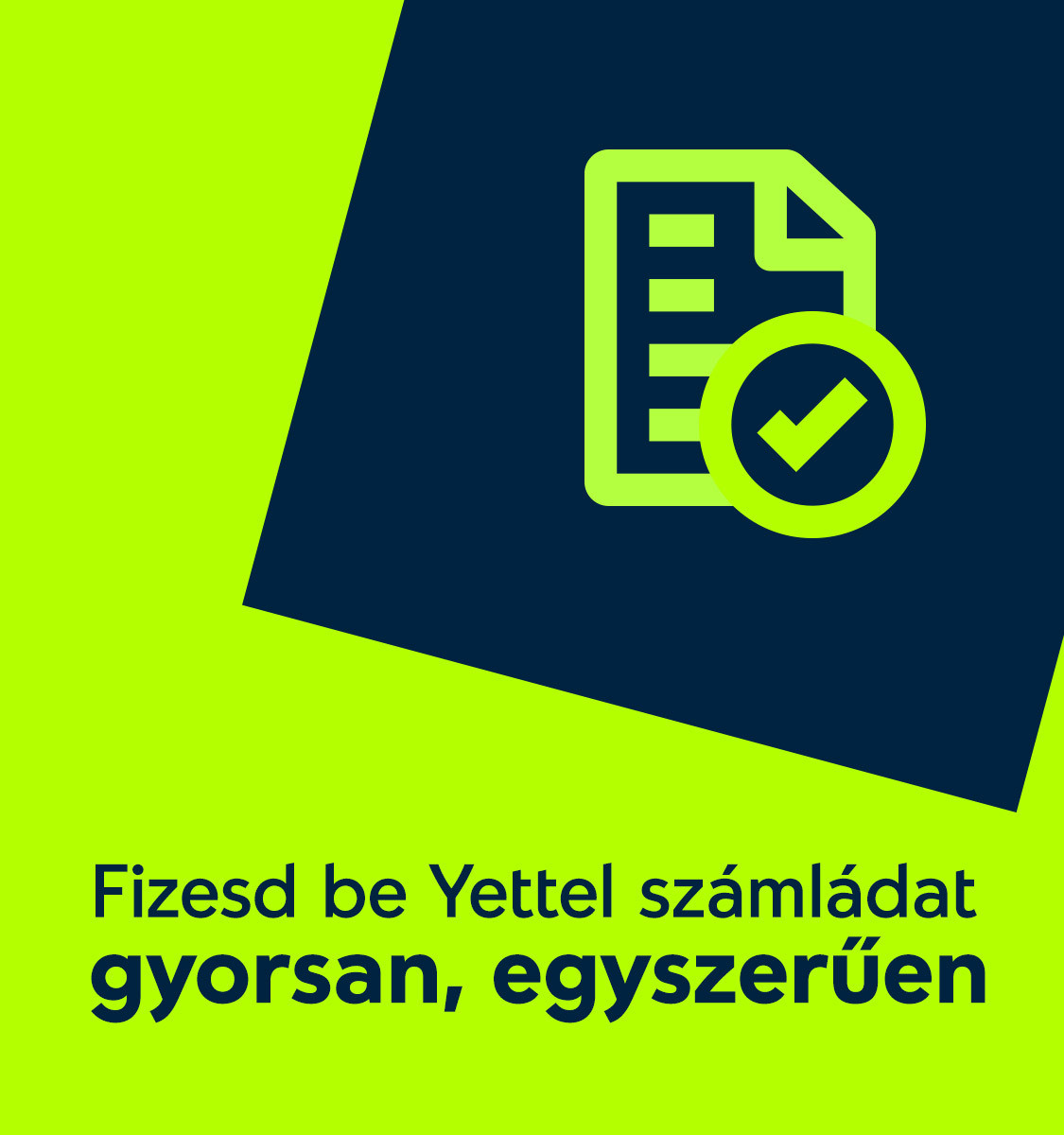 számlabefizetés promo banner mobilon