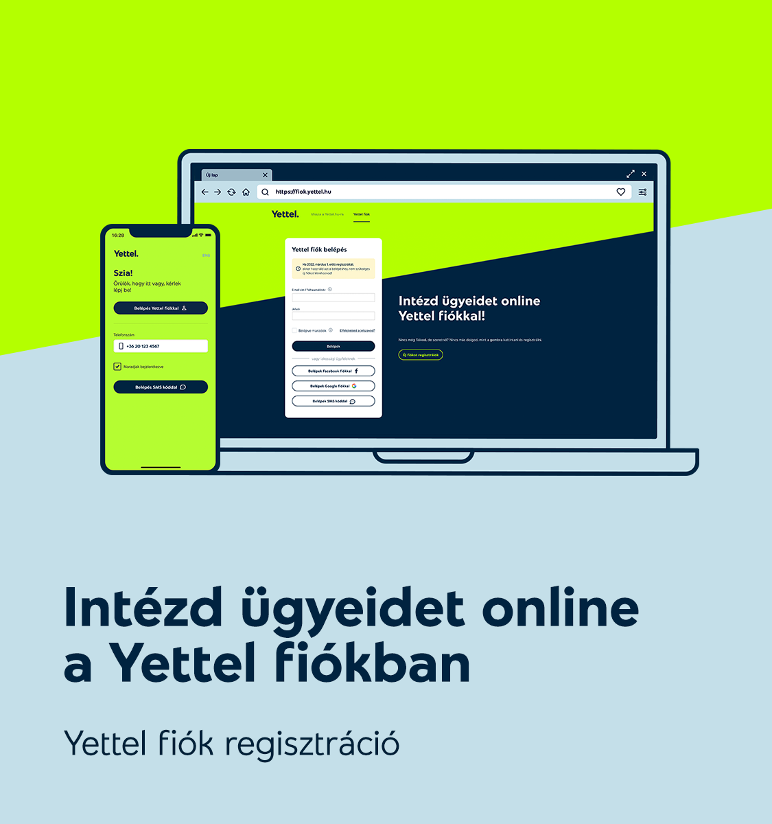 Yettel fiók Regisztráció menete