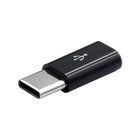 MN micro USB - USB-C adapter, black